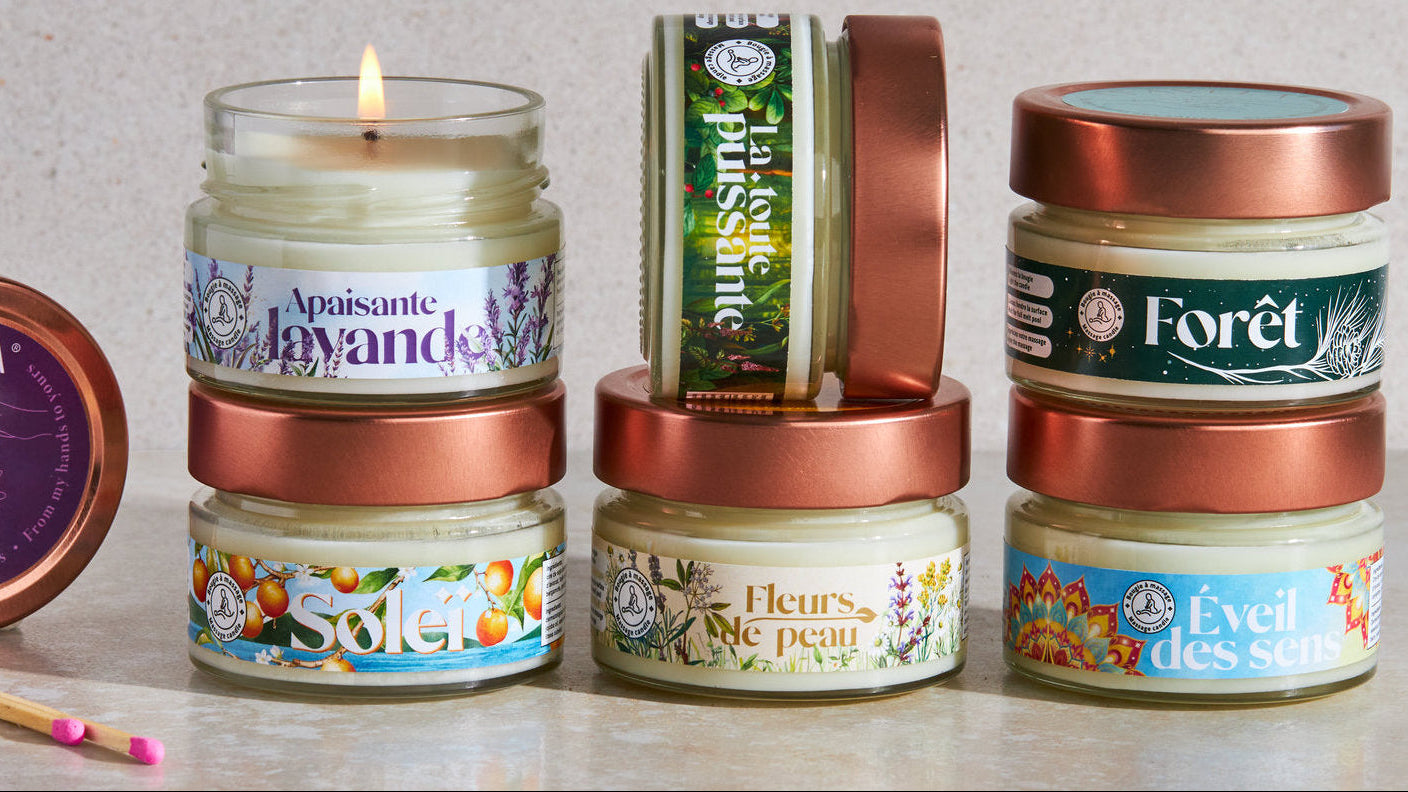 Natural massage candle - All 6 scents - The Candle You Can Wear - Isavela